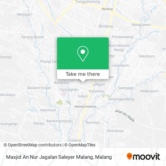 Masjid An Nur Jagalan Saleyer Malang map