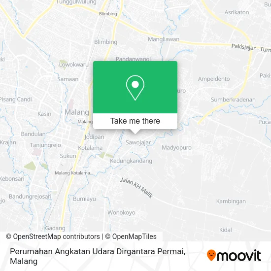 Perumahan Angkatan Udara Dirgantara Permai map