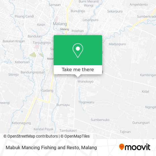 Mabuk Mancing Fishing and Resto map