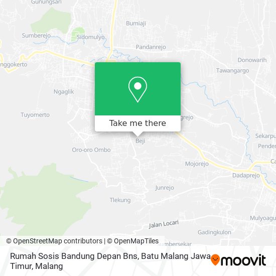 Rumah Sosis Bandung Depan Bns, Batu Malang Jawa Timur map