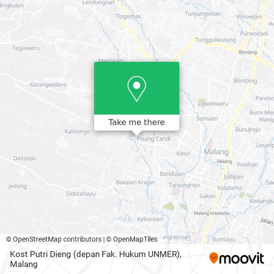 Kost Putri Dieng (depan Fak. Hukum UNMER) map