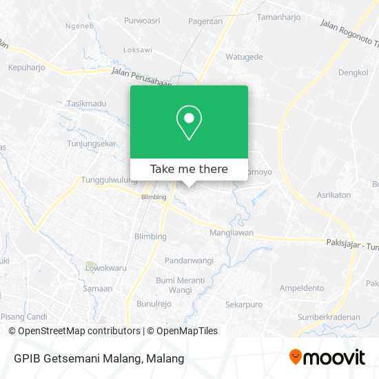 GPIB Getsemani Malang map