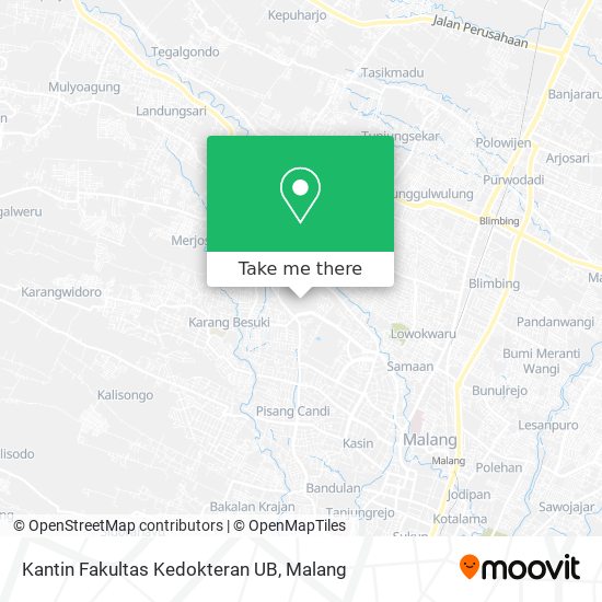 Kantin Fakultas Kedokteran UB map