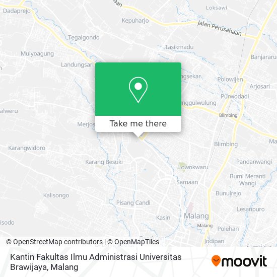 Kantin Fakultas Ilmu Administrasi Universitas Brawijaya map