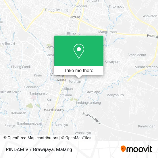 RINDAM V / Brawijaya map