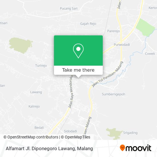 Alfamart Jl. Diponegoro Lawang map