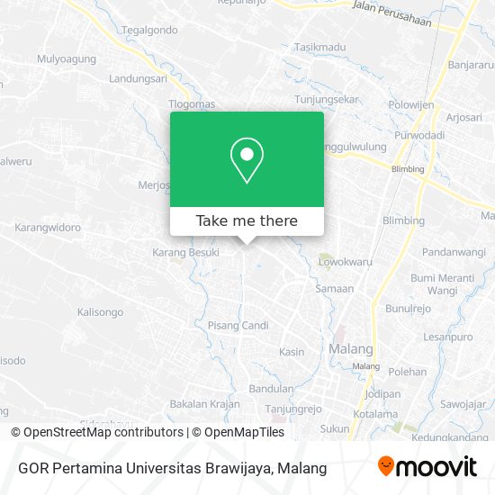 GOR Pertamina Universitas Brawijaya map