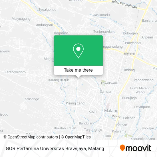 GOR Pertamina Universitas Brawijaya map