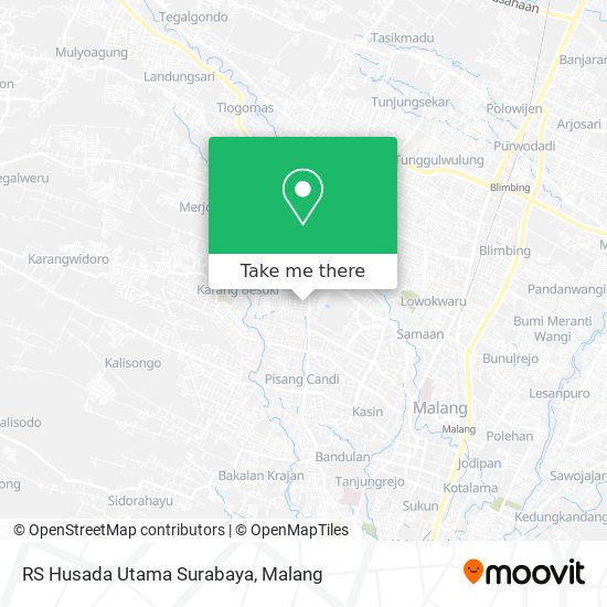 RS Husada Utama Surabaya map