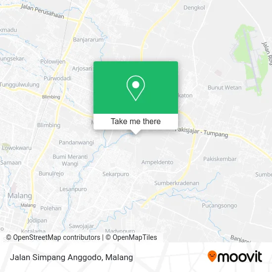 Jalan Simpang Anggodo map