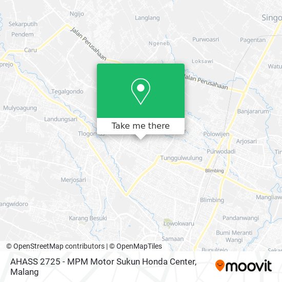 AHASS 2725 - MPM Motor Sukun Honda Center map