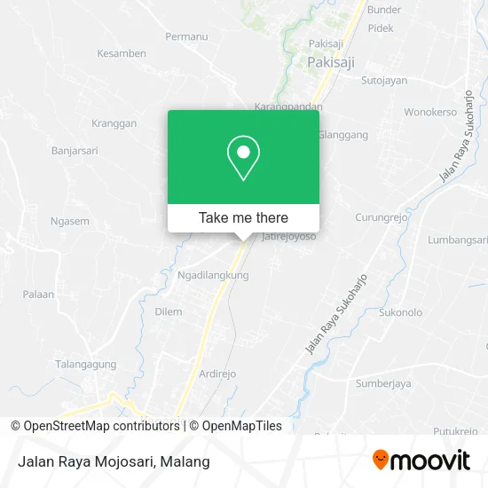 Jalan Raya Mojosari map