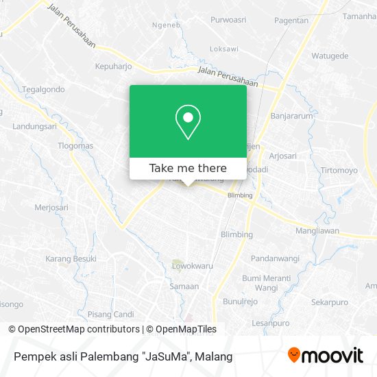 Pempek asli Palembang "JaSuMa" map