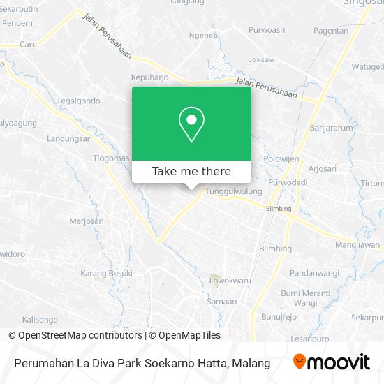 Perumahan La Diva Park Soekarno Hatta map