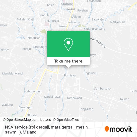 NSA service (rol gergaji, mata gergaji, mesin sawmill) map