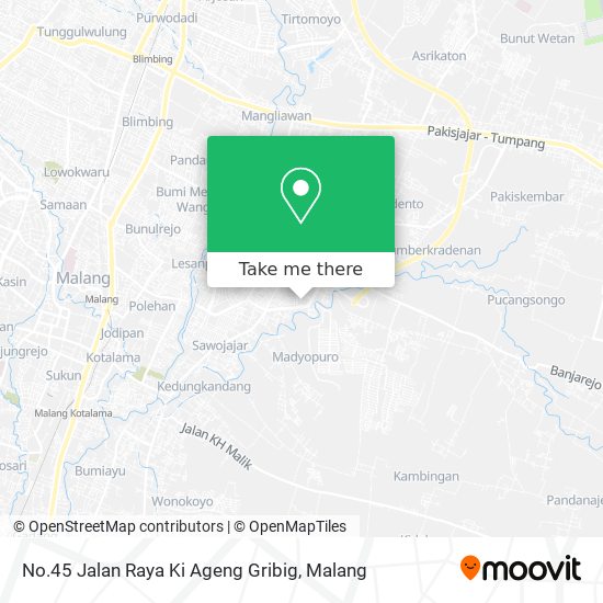 No.45 Jalan Raya Ki Ageng Gribig map