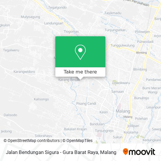 Jalan Bendungan Sigura - Gura Barat Raya map