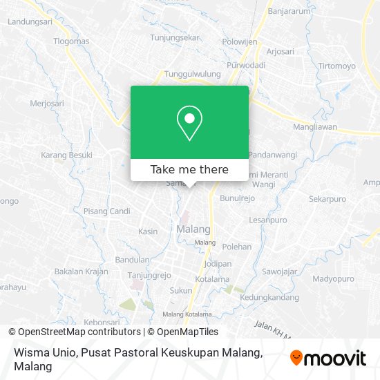 Wisma Unio, Pusat Pastoral Keuskupan Malang map