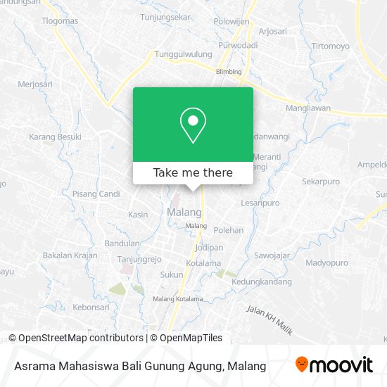 Asrama Mahasiswa Bali Gunung Agung map