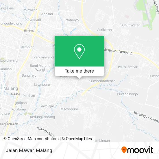 Jalan Mawar map