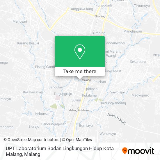 UPT Laboratorium Badan Lingkungan Hidup Kota Malang map