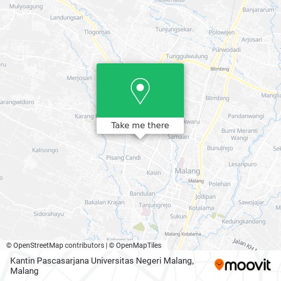 Kantin Pascasarjana Universitas Negeri Malang map