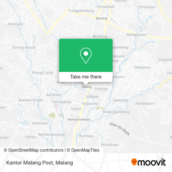 Kantor Malang Post map