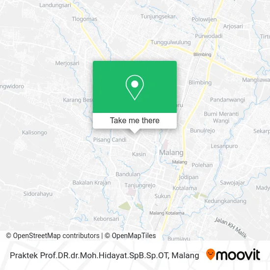 Praktek Prof.DR.dr.Moh.Hidayat.SpB.Sp.OT map