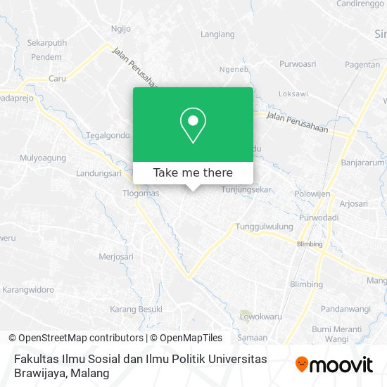 Fakultas Ilmu Sosial dan Ilmu Politik Universitas Brawijaya map