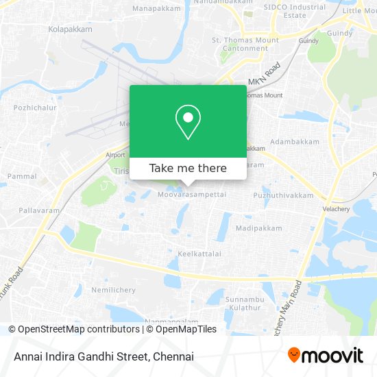 Annai Indira Gandhi Street map