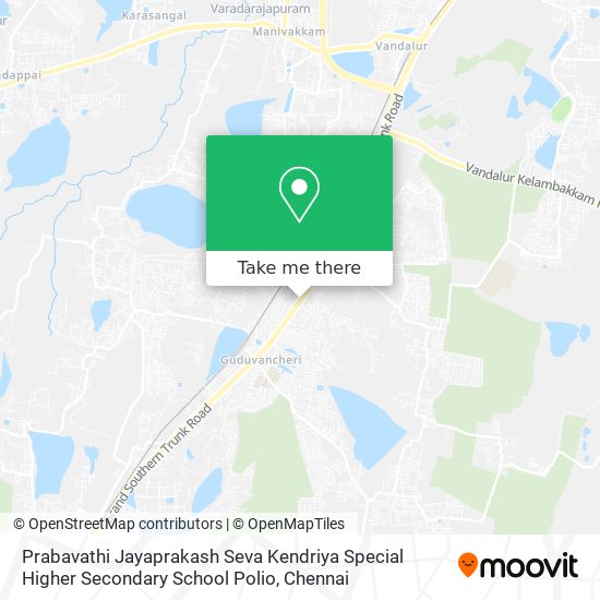 Prabavathi Jayaprakash Seva Kendriya Special Higher Secondary School Polio map