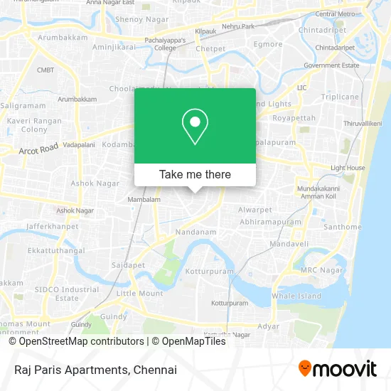 Raj Paris Apartments map