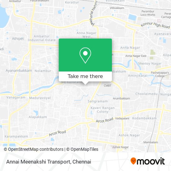 Annai Meenakshi Transport map