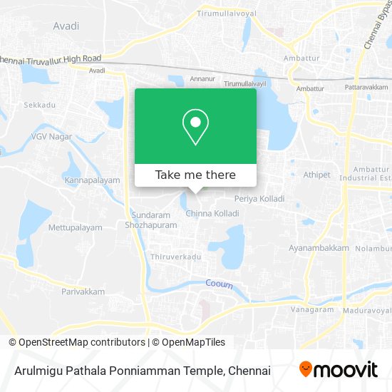 Arulmigu Pathala Ponniamman Temple map