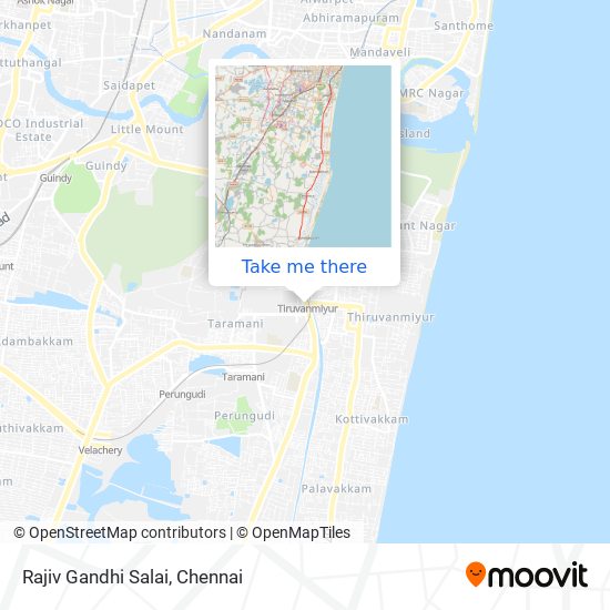 Rajiv Gandhi Salai map