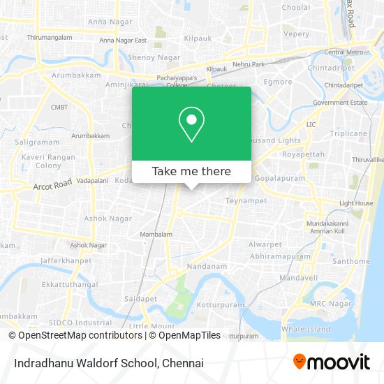 Indradhanu Waldorf School map