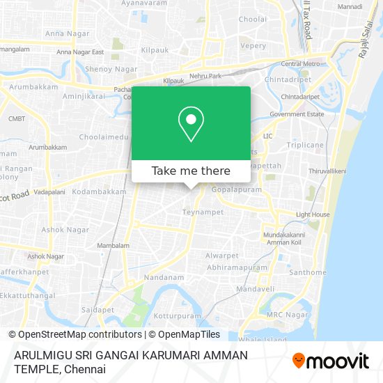 ARULMIGU SRI GANGAI KARUMARI AMMAN TEMPLE map