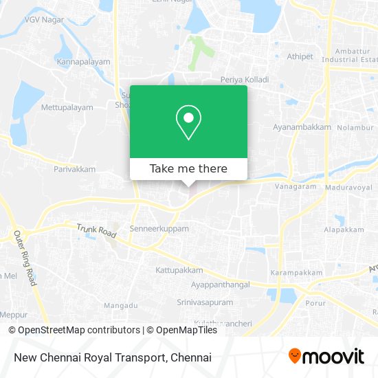 New Chennai Royal Transport map