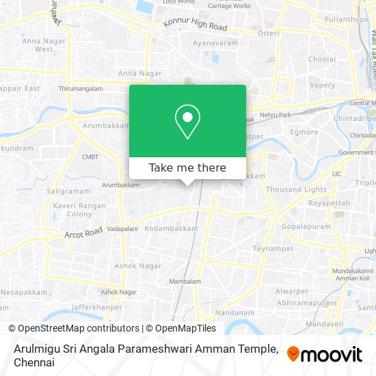 Arulmigu Sri Angala Parameshwari Amman Temple map