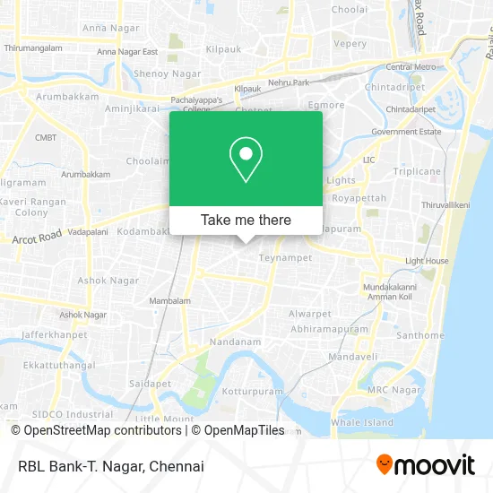 RBL Bank-T. Nagar map