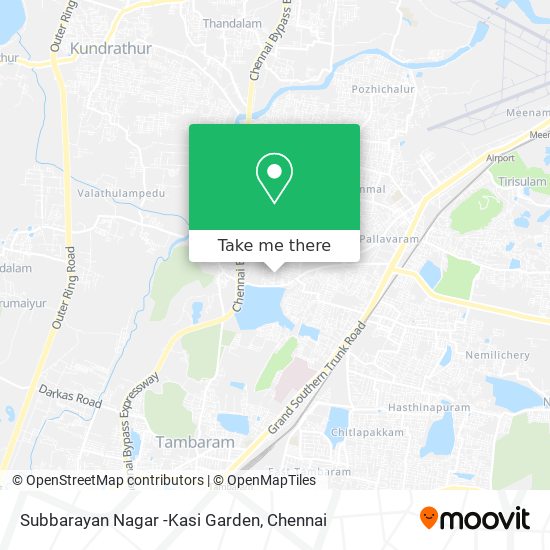 Subbarayan Nagar -Kasi Garden map