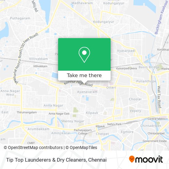 Tip Top Launderers & Dry Cleaners map