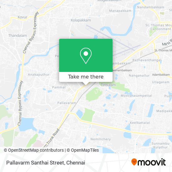 Pallavarm Santhai Street map