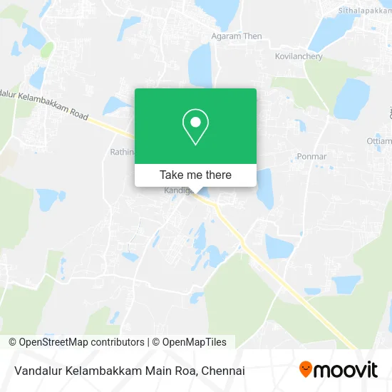 Vandalur Kelambakkam Main Roa map