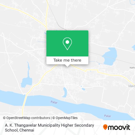 A. K. Thangavelar Municipality Higher Secondary School map