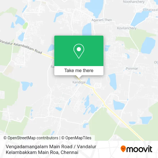 Vengadamangalam Main Road / Vandalur Kelambakkam Main Roa map