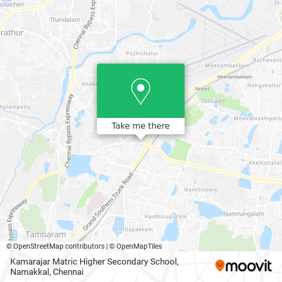 Kamarajar Matric Higher Secondary School, Namakkal map