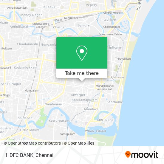 HDFC BANK map