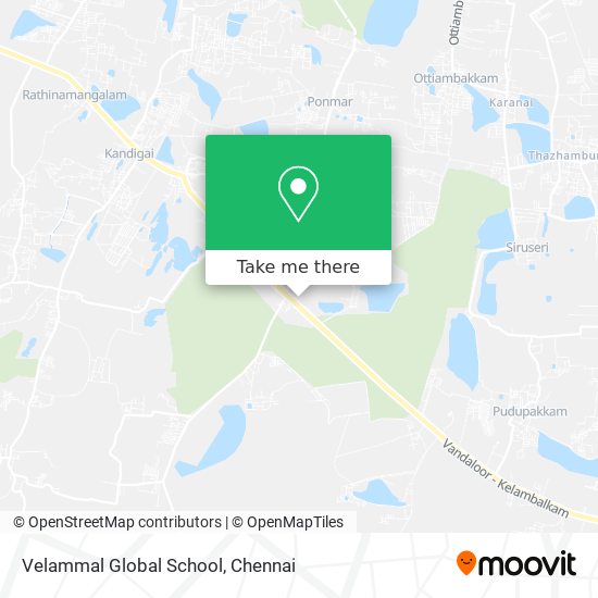 Velammal Global School map