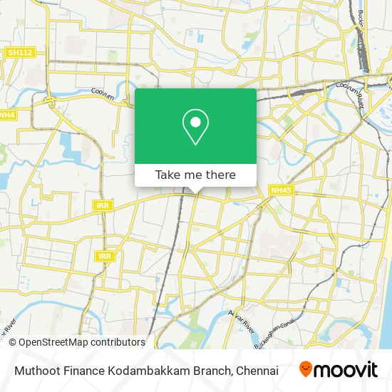 Muthoot Finance Kodambakkam Branch map